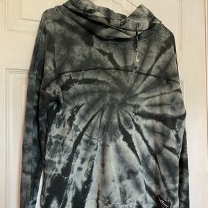 Simply southern, black & white tie dye sweatshirt